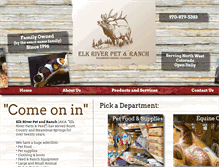 Tablet Screenshot of elkriverpetandranch.com